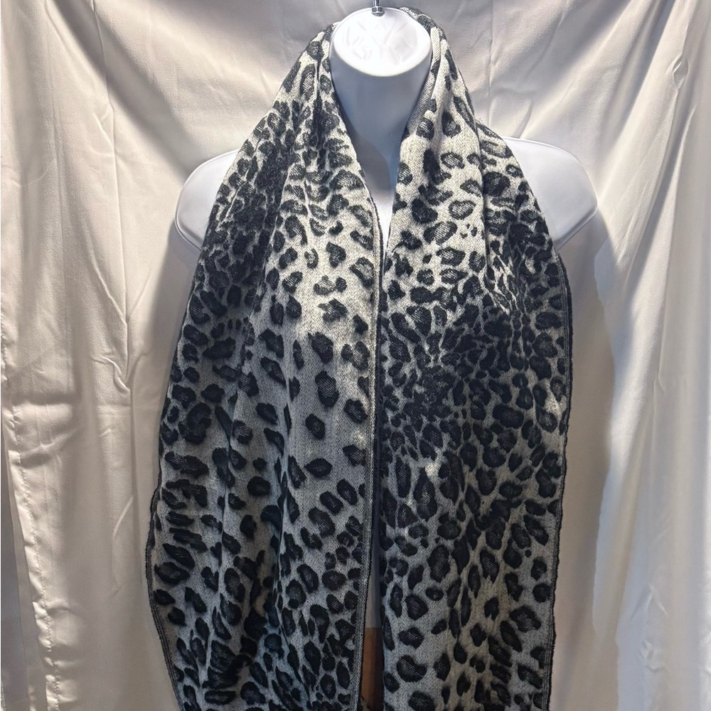 Leopard Print Women's Reversible Large Scarf